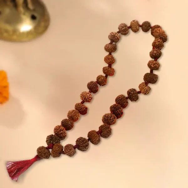 12 mukhi rudraksha nepali kantha mala in thread - image 2