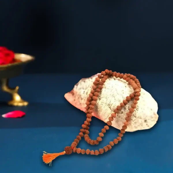 8 mukhi rudraksha mala in thread - image 2