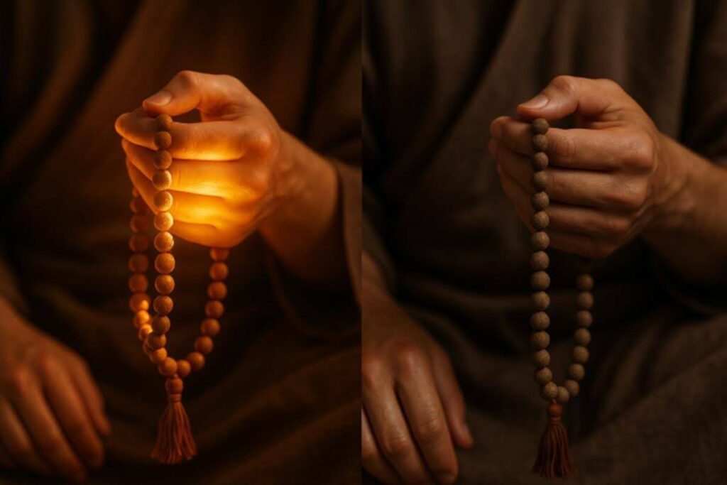 Mala for chanting vs wearing