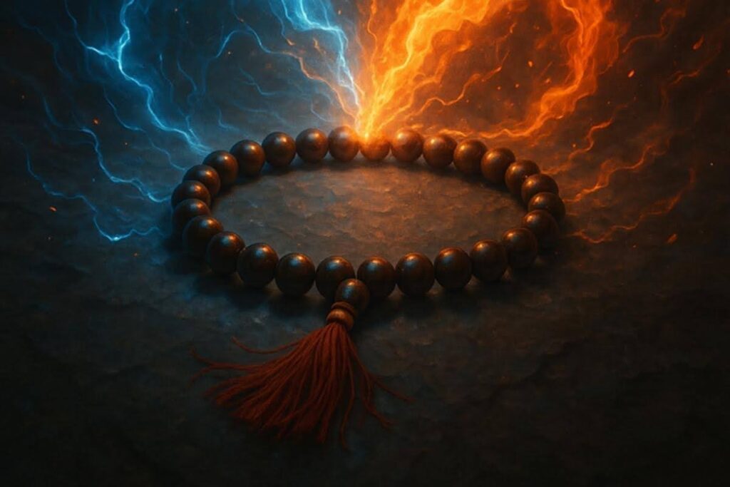 Rudraksha mala energy transfer