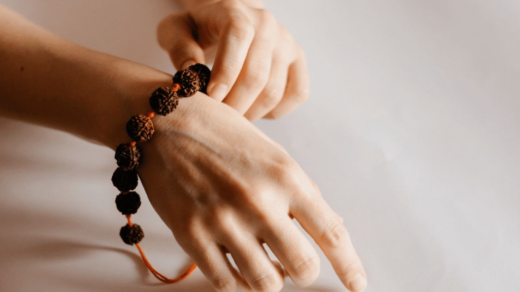 Wearing A Rudraksha Bead For The First Time Wearing a rudraksha in hand